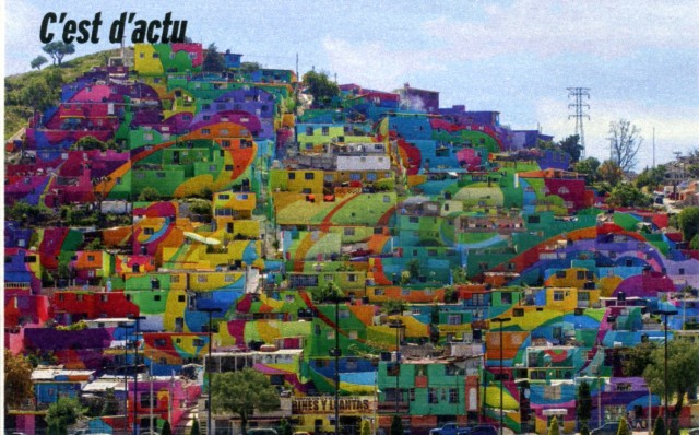 Mexique - Pachuaca - Peinture des maisons